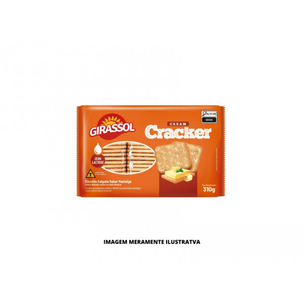 BISCOITO - GIRASSOL - 310G - CREAM CRACKER